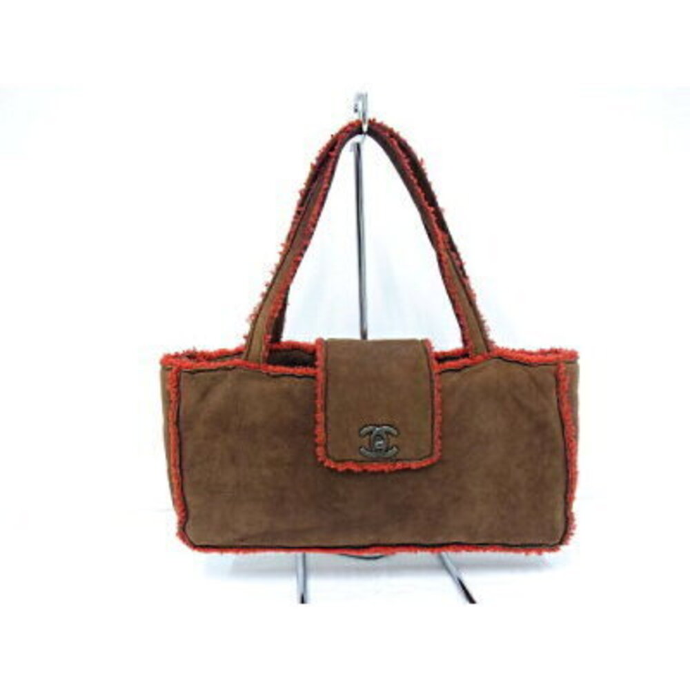 Chanel Handbag Mouton Brown Red